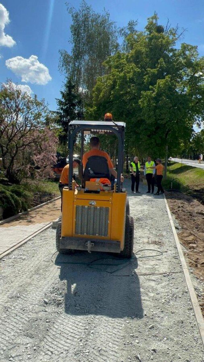 Budowa ścieżki rowerowej na Gronowie