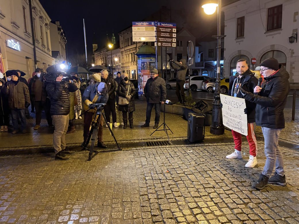 Lex TVN. Protest mieszkańców Nowego Sącza