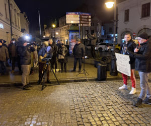 Lex TVN. Protest mieszkańców Nowego Sącza
