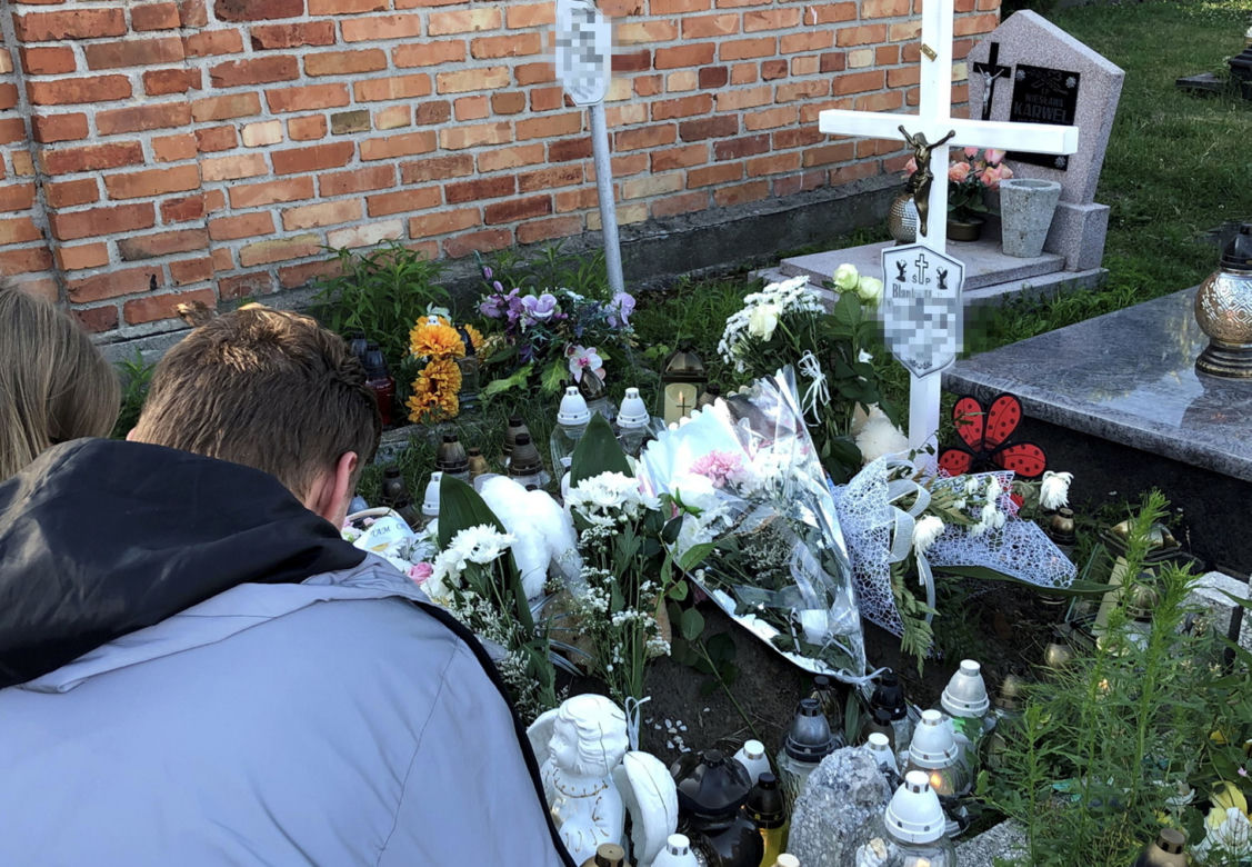Grób 9-miesięcznej Blanki z Olecka