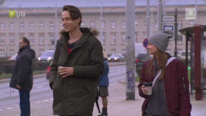 Pierwsza miłość. Krystian (Patryk Pniewski), Marta (Joanna Jarmołowicz)