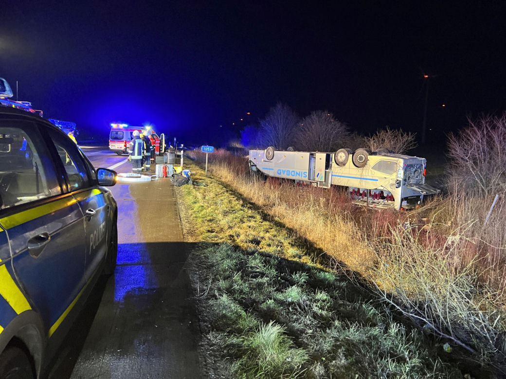 Wypadek polskiego autokaru w Niemczech, wielu rannych