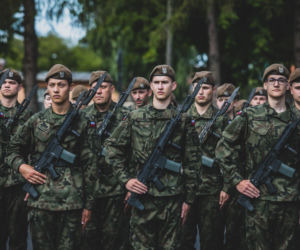 Przysięgę wojskową w Braniewie złożyło prawie 60 ochotników