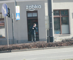 Wiosenna Kasia Tusk i Donald na hulajnodze