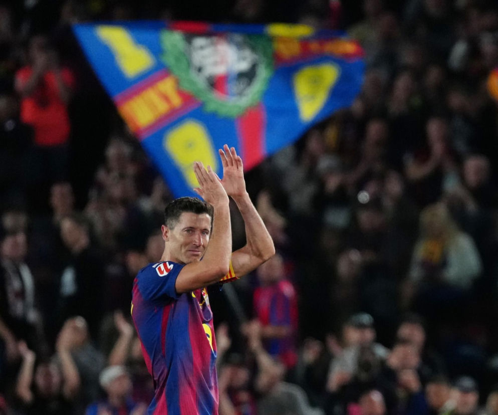 Robert Lewandowski po pożegnalnym meczu na stadionie Barcelony