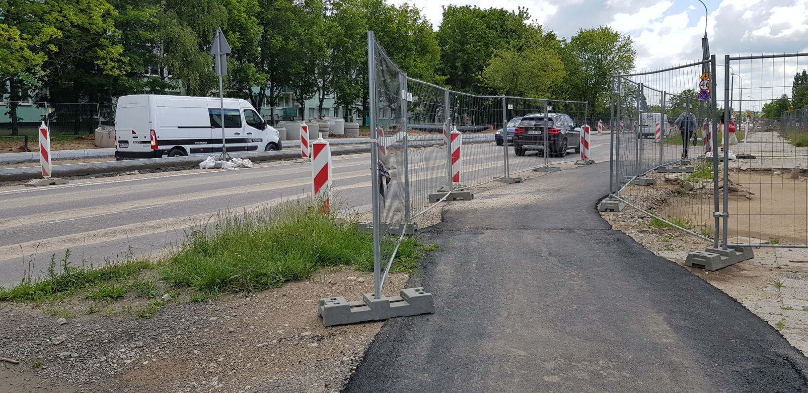 Jak teraz wygląda plac budowy na odcinku Piłsudskiego od skrzyżowania z Dworcową do skrzyżowania z Leonharda i Wyszyńskiego