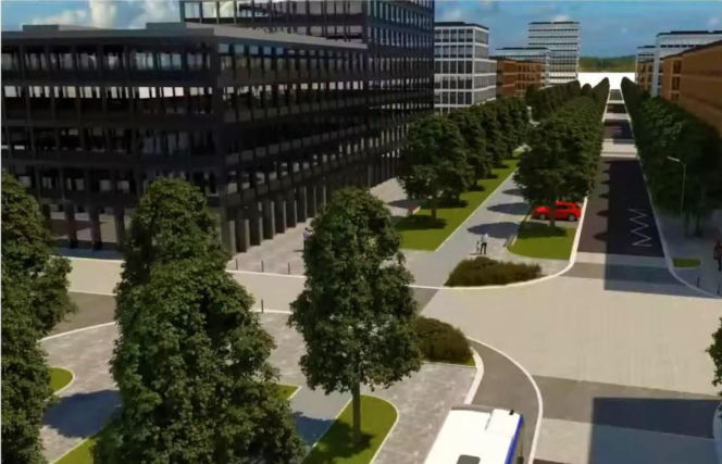 Nowy układ komunikacyjny na Kępie Parnickiej