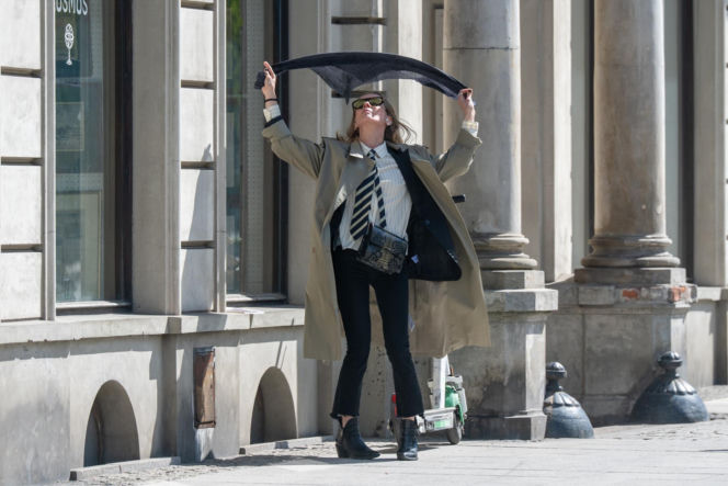 Magdalena Cielecka walczy z wiatrem