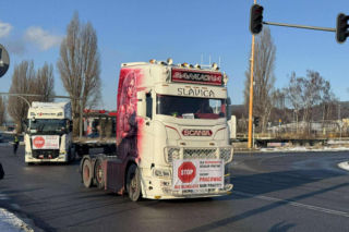 Protest przewoźników w Trójmieście