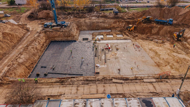 Budowa aquaparku Widzew - stan listopad 2025