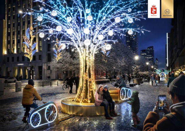 Takiej jeszcze nie było. Iluminacja świąteczna rozświetli Warszawę - ZDM Warszawa