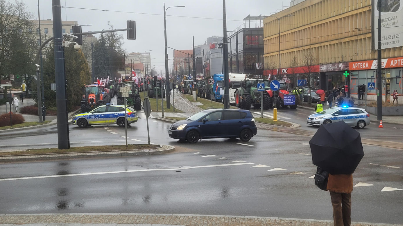 Protest rolników w Olsztynie, 20 lutego 