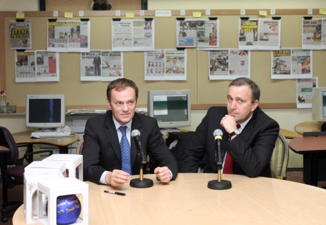Donald Tusk i Grzegorz Schetyna
