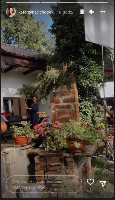 M jak miłość na planie. Magda (Anna Mucha) w siedlisku w Grabinie