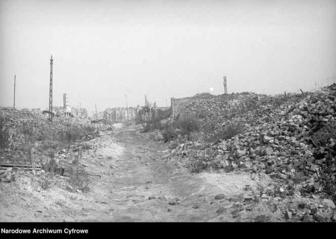 Ruiny byłego getta warszawskiego