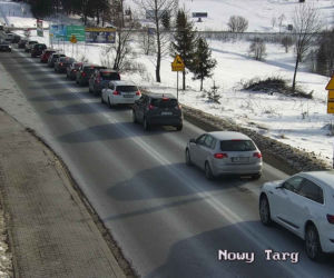 Wielkie korki na zakopiance. Turyści wracają z sylwestra