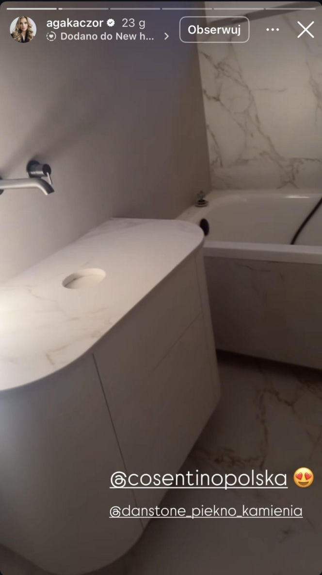 Łazienka Agnieszki Kaczorowskiej