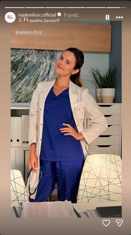 M jak miłość nowy sezon na planie. Kasia (Paulina Lasota)
