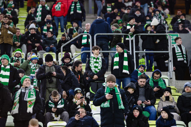 Lechia Gdańsk - Górnik Zabrze, zdjęcia kibiców i zawodników z meczu 18, kolejki PKO BP Ekstraklasy