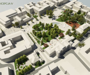 Widok znad placu o. M. Krąpca