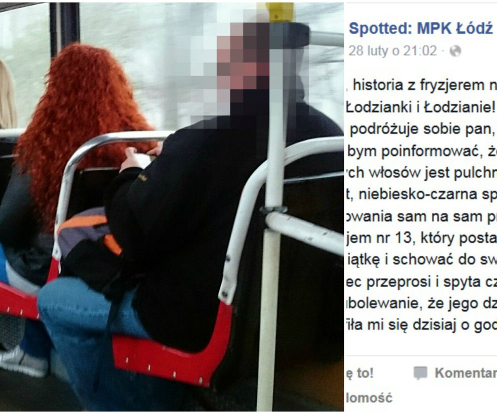 W łódzkich tramwajach znów grasuje fryzjer