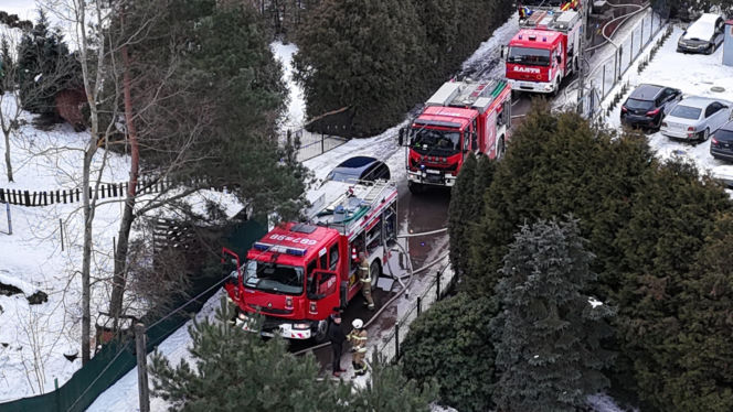 Z piętrowego domu zostały tylko zgliszcza, ogień zabrał wszystko. Potężny pożar pod Warszawą