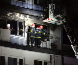 Kraków: Pożar w bloku przy ul. Czarnowiejskiej