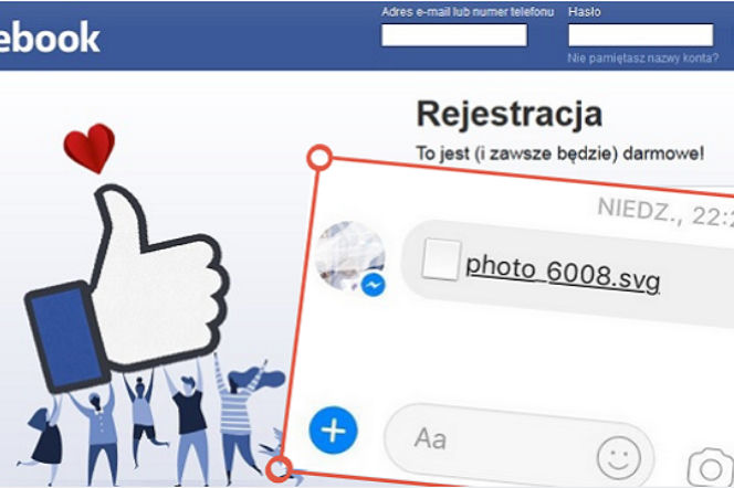 Facebook: nowy wirus! Atakuje przez puste zdjęcie w Messengerze