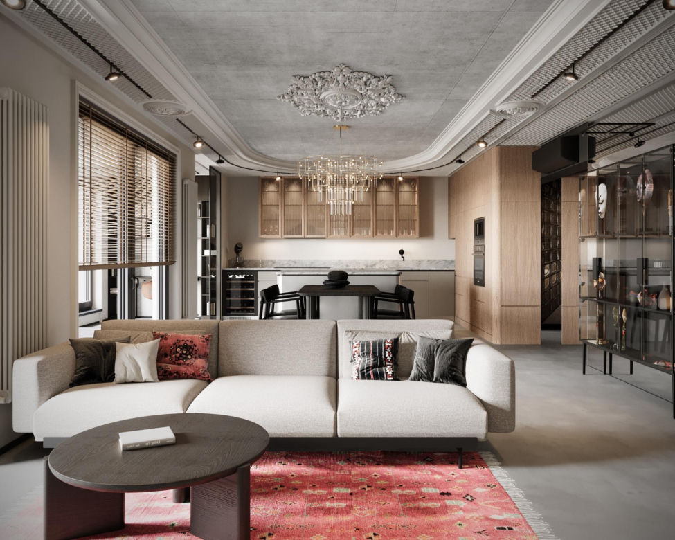 Kuchnia i salon