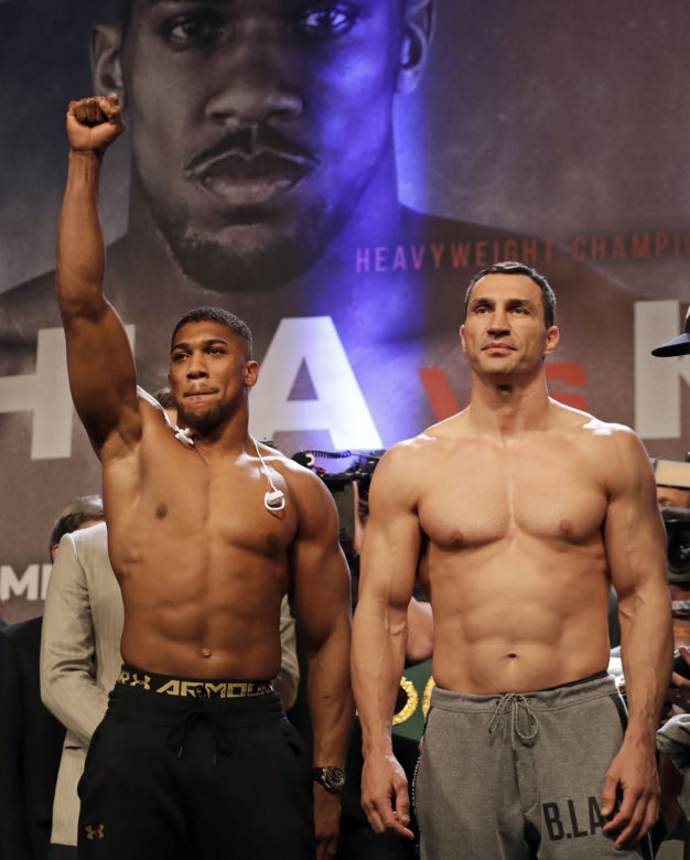 Anthony Joshua, Władimir Klitschko, Kliczko, Ważenie