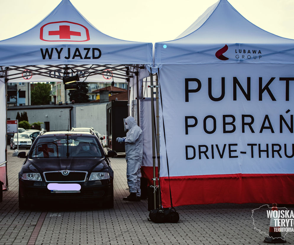 Zbadaj się i jedź. Terytoriasli bez wysiadania z samochodu będą mogli pobrać wymaz
