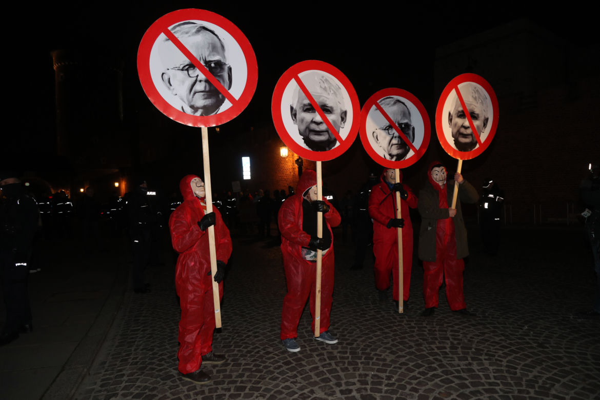 Jarosław Kaczyński na Wawelu