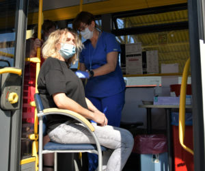 Już 3 tysiące osób zaszczepiło się w autobusie MPK Wrocław