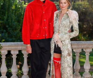 Jacob Elordi i Margot Robbie na premierze Wichrowych Wzgórz