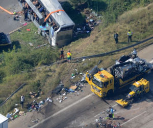 Wypadek polskiego autokaru w Niemczech obok Drezna. NIE ŻYJE 9 osób, około 40 rannych