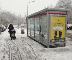Śnieg zaskoczył Warszawę