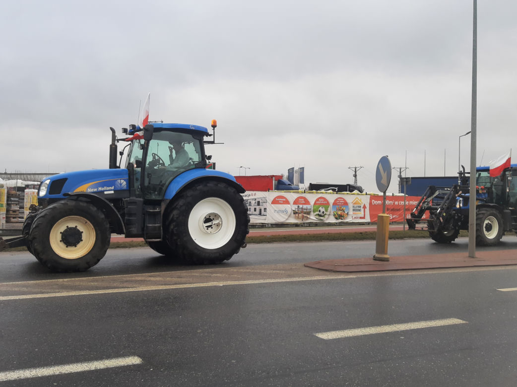 Protest rolników w Środzie Wielkopolskiej
