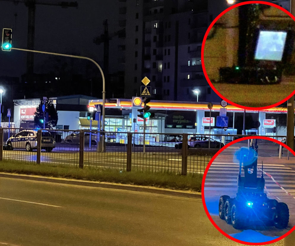 Ładunek wybuchowy na stacji benzynowej przy Wolskiej!? Zamknięto kilka ulic