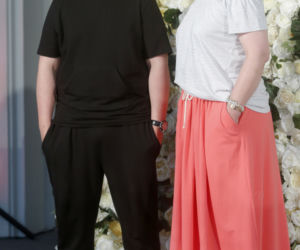 Dominika Ostałowska i jej syn Hubert Zduniak