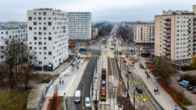 Tramwaj do Dworca Zachodniego w Warszawie - grudzień 2025