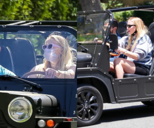 Sophie Turner i Joe Jonas w elektrycznej terenówce