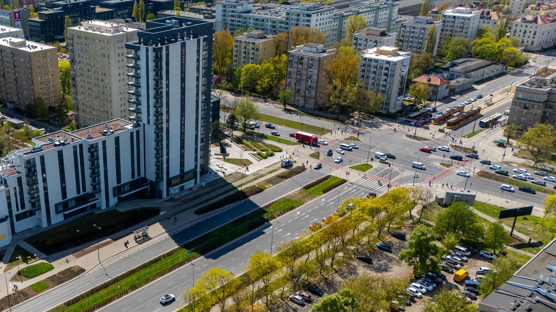 Rezerwa pod tramwaj w Al. Polski Walczącej w Warszawie