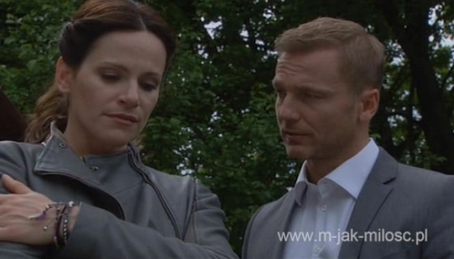 M jak miłość odc. 1075. Sonia (Marta Król), Andrzej (Krystian Wieczorek)
