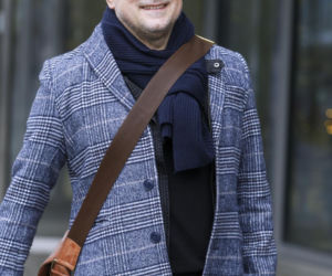 Sportowcy i aktorzy pod siedzibą TVN