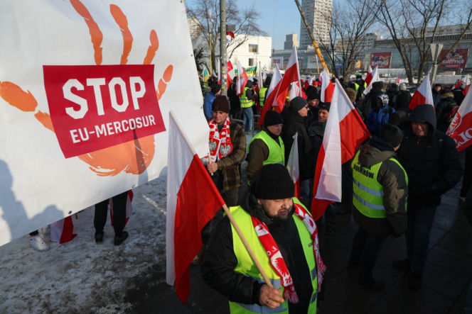 Protest rolników w Warszawie (9.01.2026)
