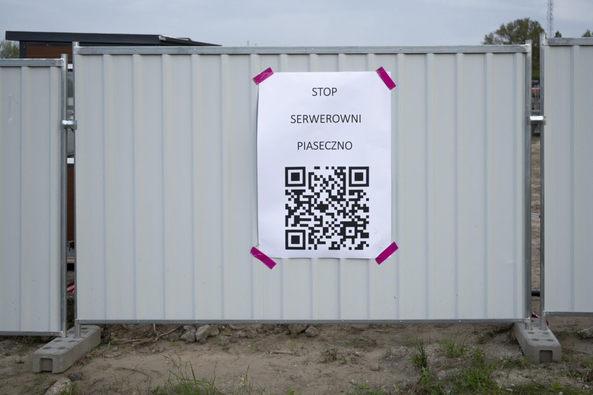 Protest w Piasecznie przeciwko Data Center
