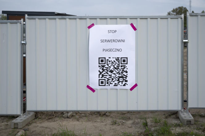 Protest w Piasecznie przeciwko Data Center