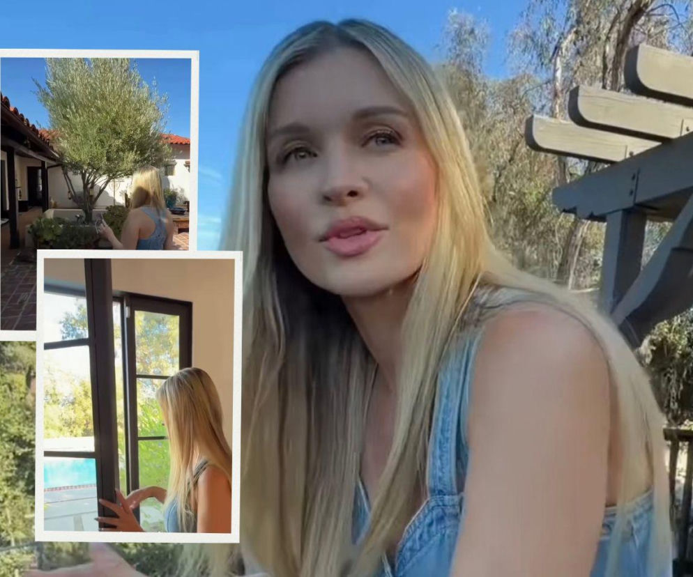 Joanna Krupa w swoim ogrodzie. Na miniaturkach willa i basen. O jej posiadłości przeczytasz na SE.