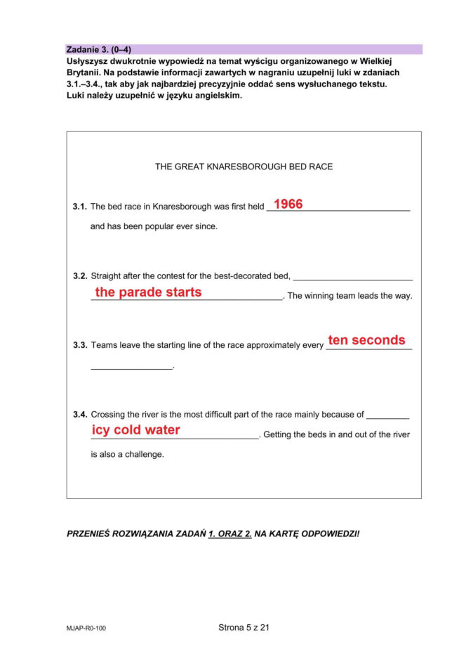 Matura 2026 z angielskiego ROZSZERZONEGO: odpowiedzi do wszystkich zadań z arkusza CKE 7.05.2026