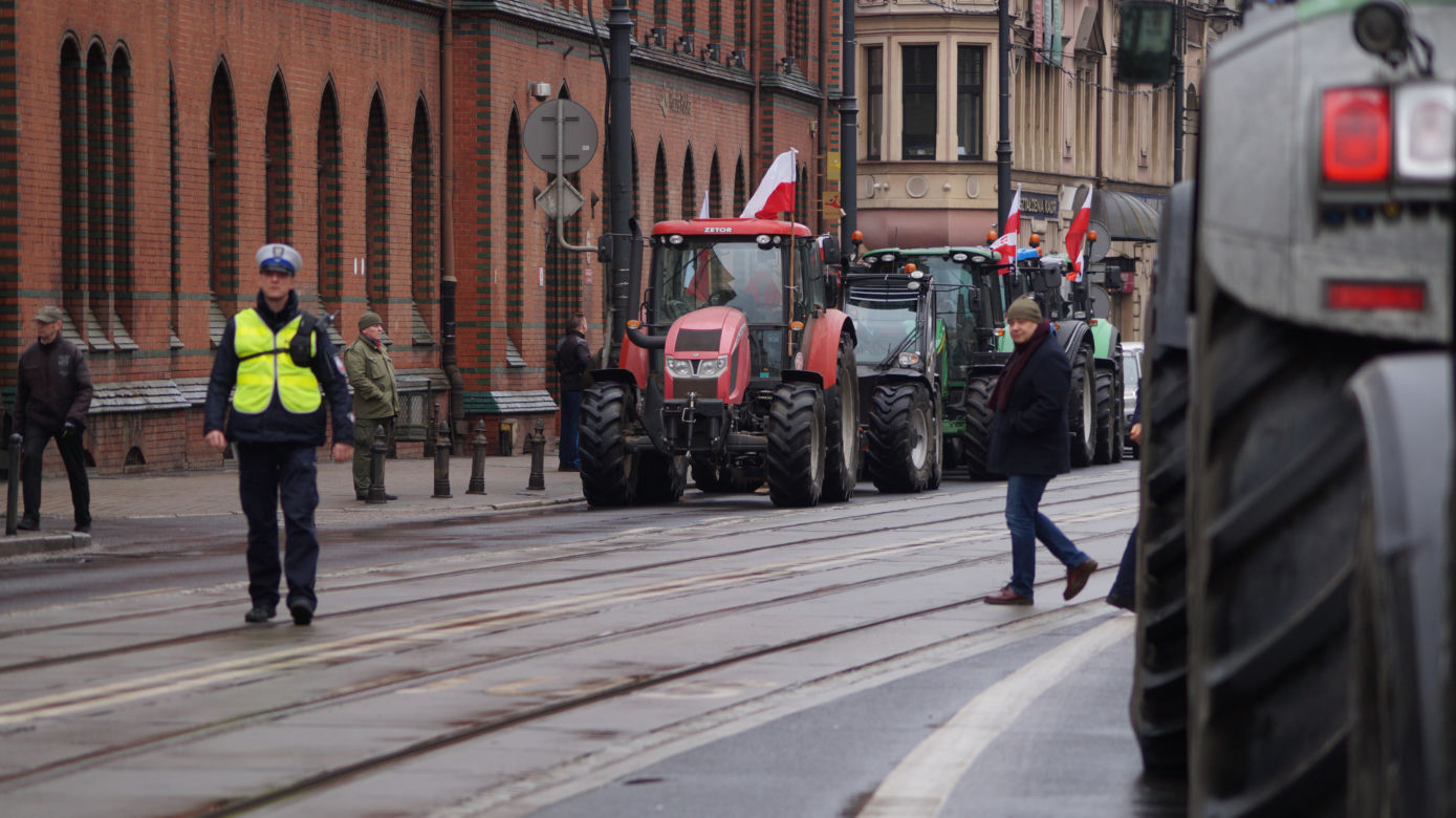 Strajk rolników w Bydgoszczy [ZDJĘIA]